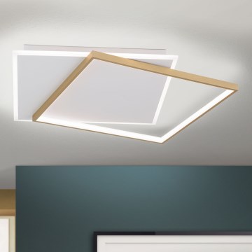 LED loftlampe dæmpbar EMANUEL LED/50W/230V hvid/guldfarvet