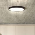 LED loftlampe dæmpbar ESTELA LED/36W/230V diameter 30 cm sort + fjernbetjening
