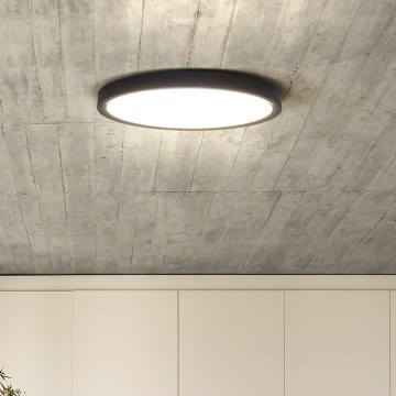 LED loftlampe dæmpbar ESTELA LED/36W/230V diameter 30 cm sort + fjernbetjening