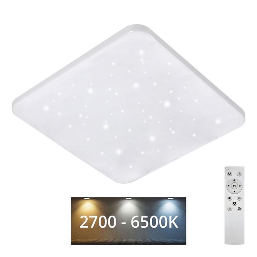 LED loftlampe dæmpbar FLORA LED/36W/230V 2700-6500K 43x43 cm + fjernbetjening