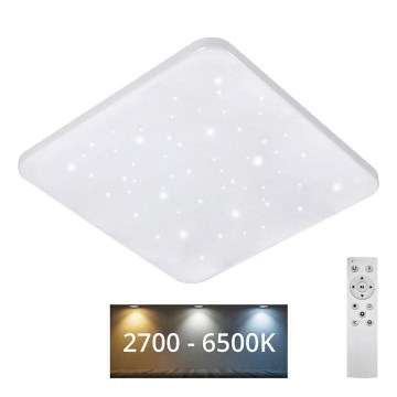 LED loftlampe dæmpbar FLORA LED/60W/230V 2700-6500K 53x53 cm + fjernbetjening