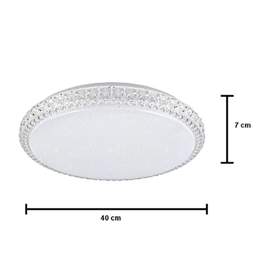LED loftlampe dæmpbar IRINA LED/48W/230V med fjernbetjening