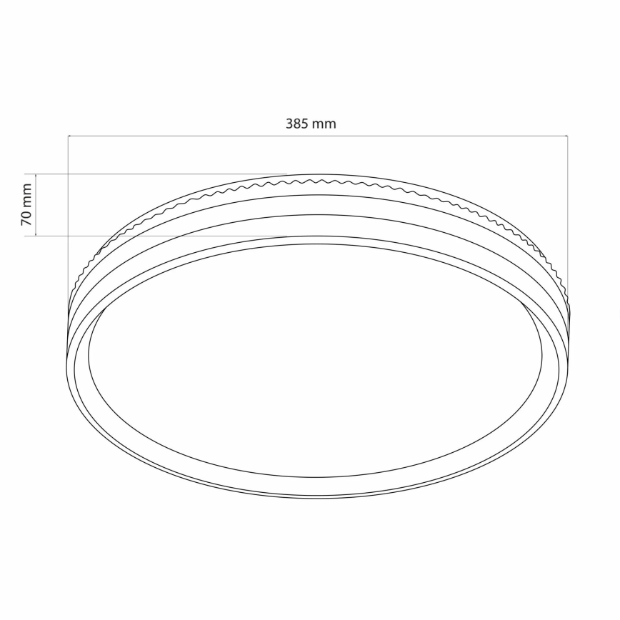 LED loftlampe til badeværelse dæmpbar JADWIGA LED/42W/230V diameter 38,5 cm 3000-6000K IP44 + fjernbetjening