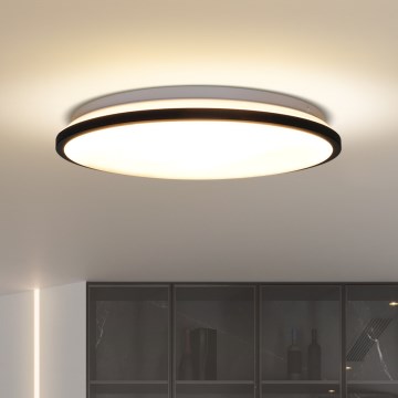 LED loftlampe dæmpbar JAMIL LED/48W/230V 3000-6500K sort + fjernbetjening