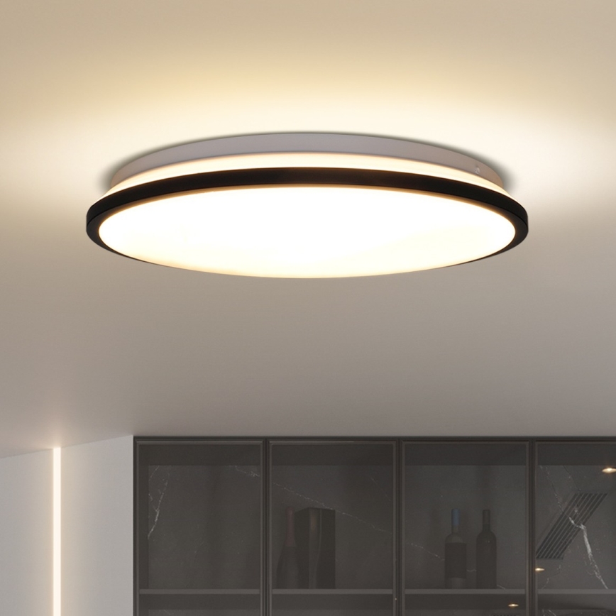 LED loftlampe dæmpbar JAMIL LED/48W/230V 3000-6500K sort + fjernbetjening