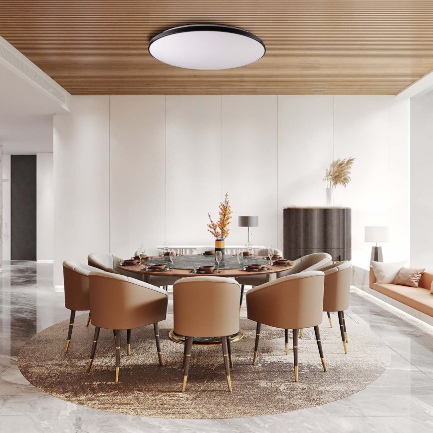 LED loftlampe dæmpbar KERN LED/80W/230V 3000-6000K diameter 80 cm sort + fjernbetjening