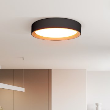 LED loftlampe dæmpbar LARIOS LED/48W/230V 3000-6500K diameter 39 cm sort + fjernbetjening