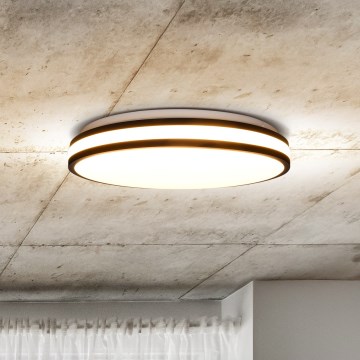 LED loftlampe dæmpbar LASKOS LED/48W/230V 3000-6500K sort + fjernbetjening