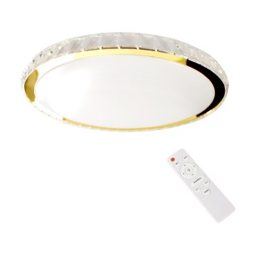 LED loftlampe dæmpbar LAYLA LED/33W/230V 3000/4000/6000K gylden + fjernbetjening