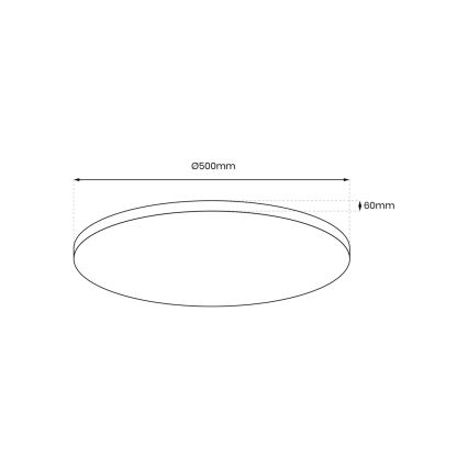 LED loftlampe dæmpbar LAYLA LED/50W/230V 3000/4000/6000K gylden + fjernbetjening