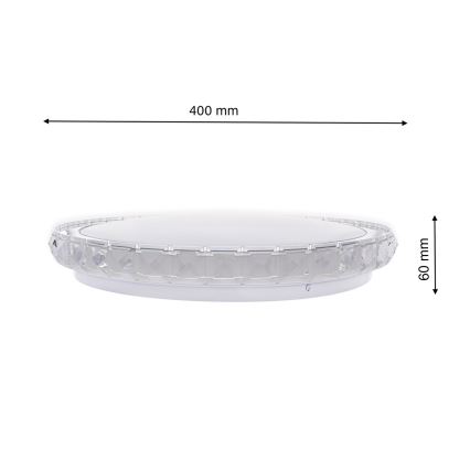 LED loftlampe dæmpbar LAYLA m. fjernbetjening 1xLED/26W/230V