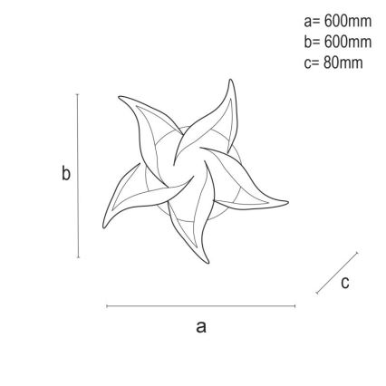 LED loftlampe dæmpbar LED/100W/230V 3000-6500K + fjernbetjening