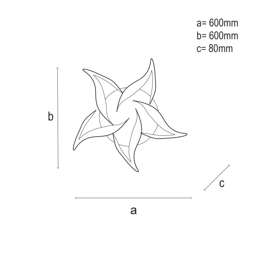 LED loftlampe dæmpbar LED/100W/230V 3000-6500K + fjernbetjening