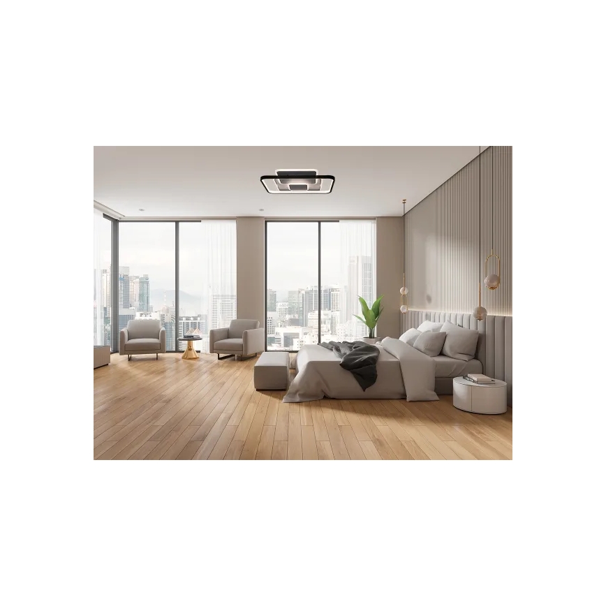 LED loftlampe dæmpbar LED/110W/230V 3000-6500K hvid + fjernbetjening