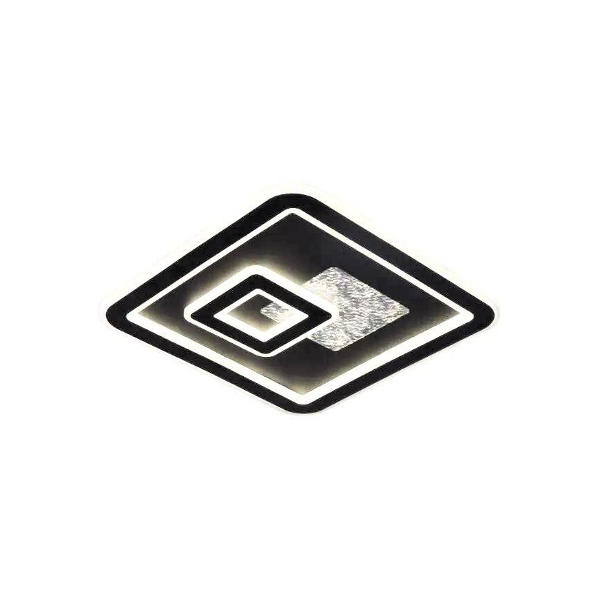 LED loftlampe dæmpbar LED/110W/230V 3000-6500K sort + fjernbetjening