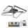 LED loftlampe dæmpbar LED/115W/230V 3000-6500K sort + fjernbetjening