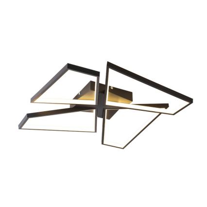 LED loftlampe dæmpbar LED/115W/230V 3000-6500K sort + fjernbetjening