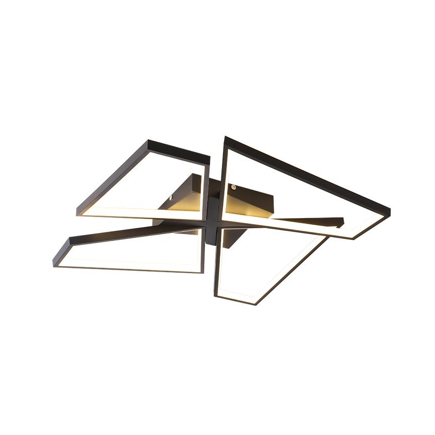 LED loftlampe dæmpbar LED/115W/230V 3000-6500K sort + fjernbetjening