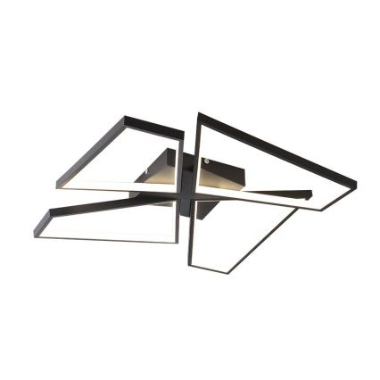 LED loftlampe dæmpbar LED/115W/230V 3000-6500K sort + fjernbetjening
