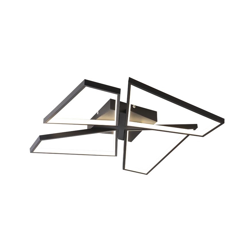 LED loftlampe dæmpbar LED/115W/230V 3000-6500K sort + fjernbetjening