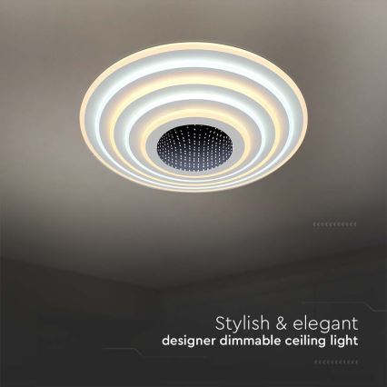 LED loftlampe dæmpbar LED/125W/230V 3000-6500K + fjernbetjening