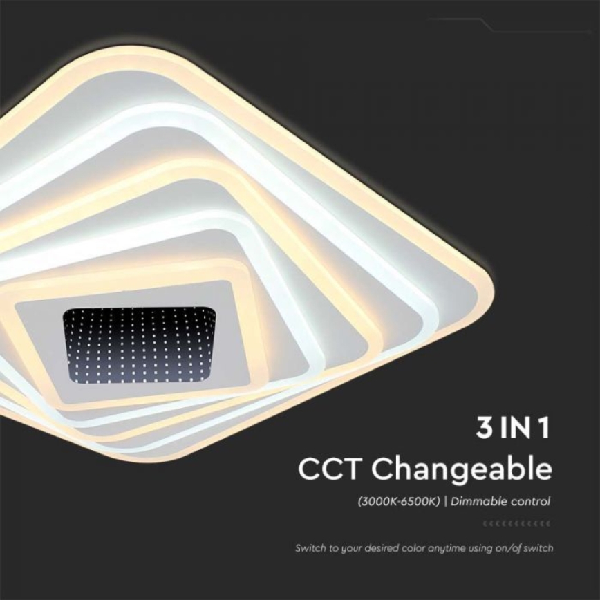 LED loftlampe dæmpbar LED/150W/230V 3000-6500K + fjernbetjening