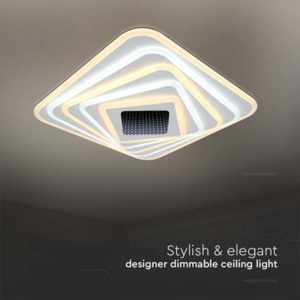 LED loftlampe dæmpbar LED/150W/230V 3000-6500K + fjernbetjening