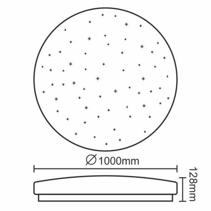 LED loftlampe dæmpbar LED/150W/230V