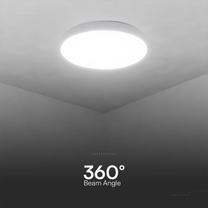 LED loftlampe dæmpbar LED/40W/230V 3000-6500K 39 cm hvid + fjernbetjening