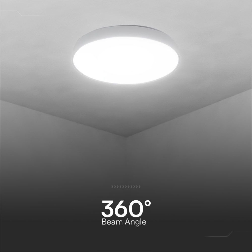 LED loftlampe dæmpbar LED/40W/230V 3000-6500K 39 cm hvid + fjernbetjening