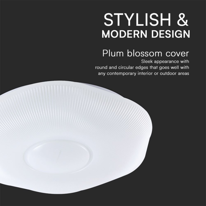 LED loftlampe dæmpbar LED/40W/230V 3000-6500K 40 cm hvid + fjernbetjening