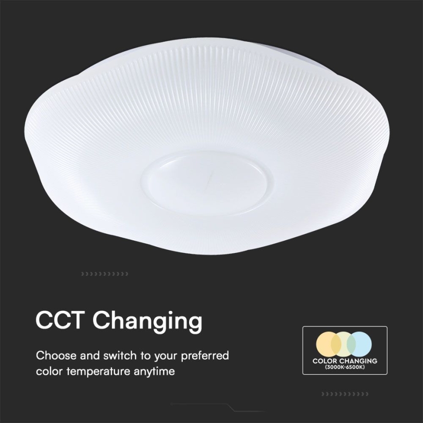 LED loftlampe dæmpbar LED/40W/230V 3000-6500K 40 cm hvid + fjernbetjening