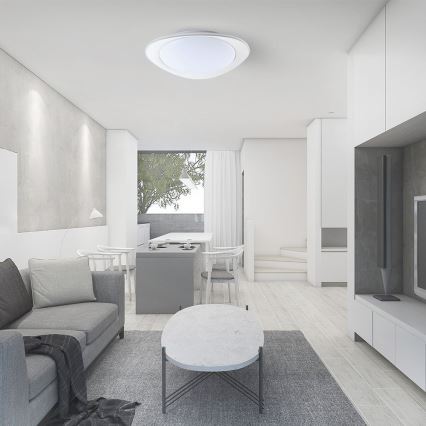LED loftlampe dæmpbar LED/40W/230V 3000-6500K 45 cm hvid + fjernbetjening