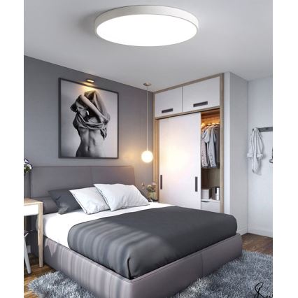 LED loftlampe dæmpbar LED/40W/230V 3000-6500K diameter 40 cm hvid + fjernbetjening