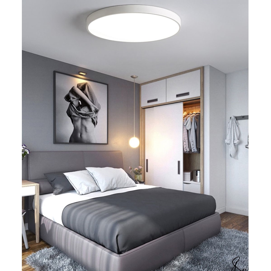 LED loftlampe dæmpbar LED/40W/230V 3000-6500K diameter 40 cm hvid + fjernbetjening