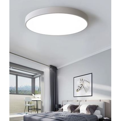 LED loftlampe dæmpbar LED/40W/230V 3000-6500K diameter 40 cm hvid + fjernbetjening