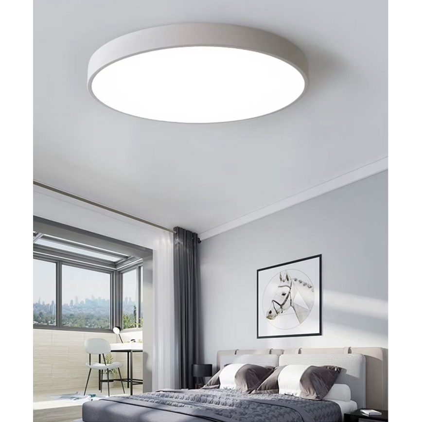LED loftlampe dæmpbar LED/40W/230V 3000-6500K diameter 40 cm hvid + fjernbetjening