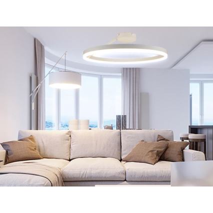 LED loftlampe dæmpbar LED/40W/230V 3000-6500K hvid + fjernbetjening