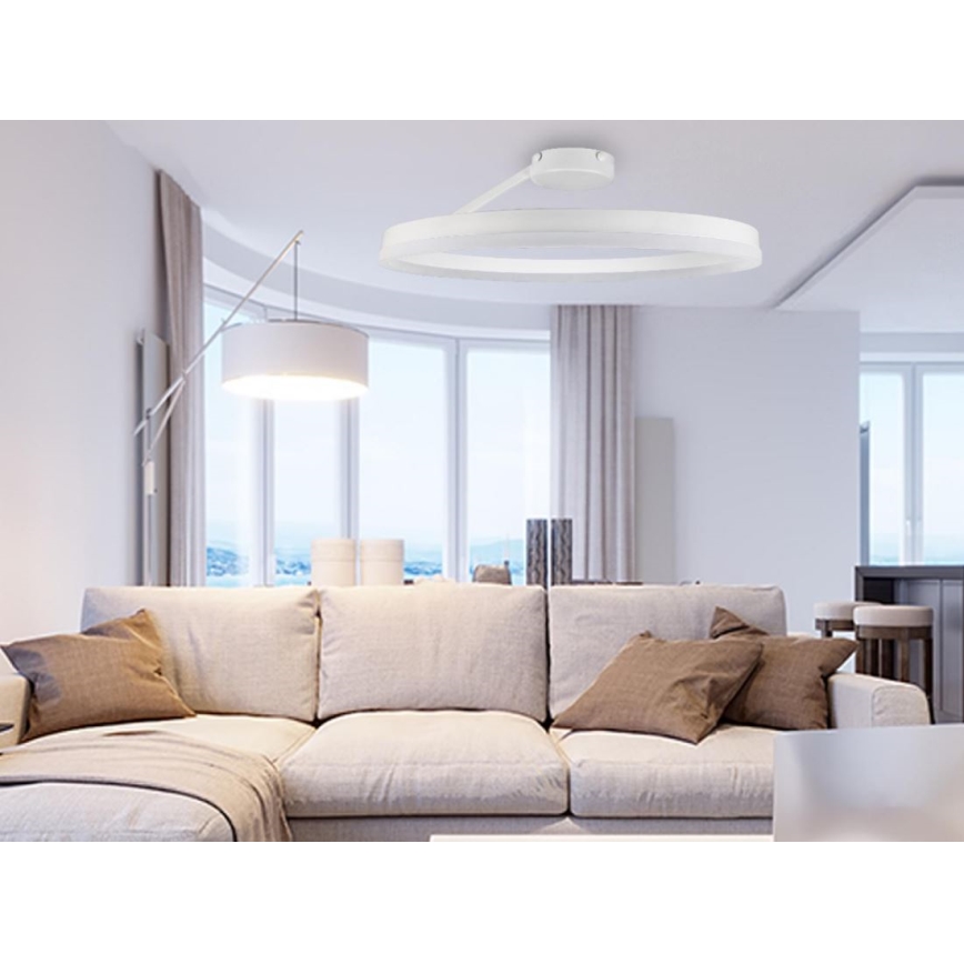 LED loftlampe dæmpbar LED/40W/230V 3000-6500K hvid + fjernbetjening