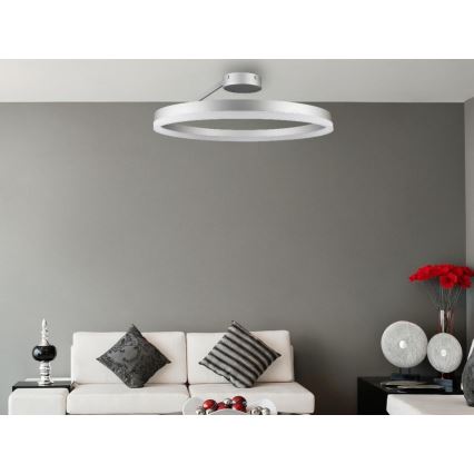 LED loftlampe dæmpbar LED/40W/230V 3000-6500K mat krom + fjernbetjening
