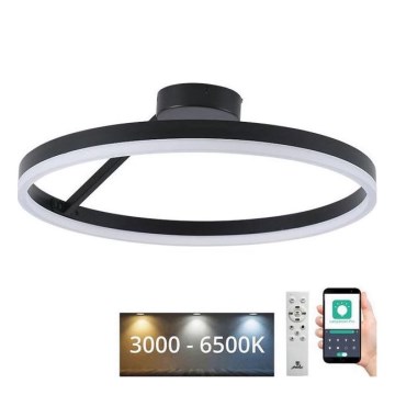 LED loftlampe dæmpbar LED/40W/230V 3000-6500K sort + fjernbetjening