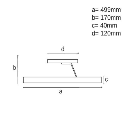 LED loftlampe dæmpbar LED/40W/230V 3000-6500K sort + fjernbetjening