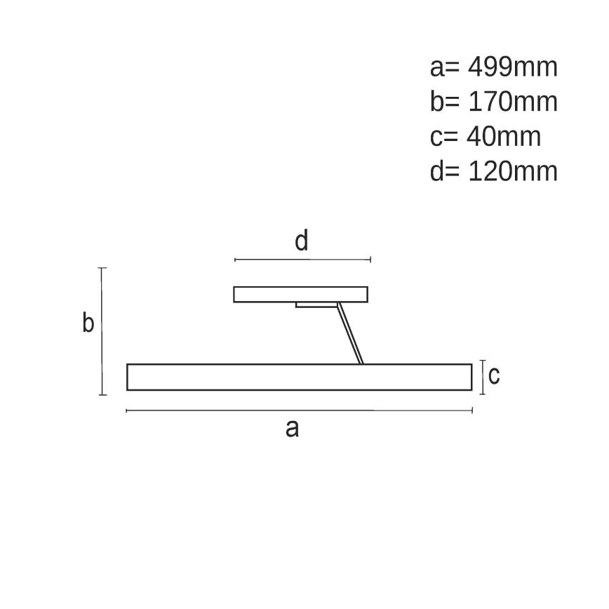 LED loftlampe dæmpbar LED/40W/230V 3000-6500K sort + fjernbetjening