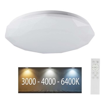 LED loftlampe dæmpbar LED/40W/230V 3000K/4000K/6500K + fjernbetjening