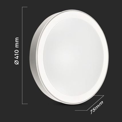 LED loftlampe dæmpbar LED/40W/230V 3000K/4000K/6500K + fjernbetjening