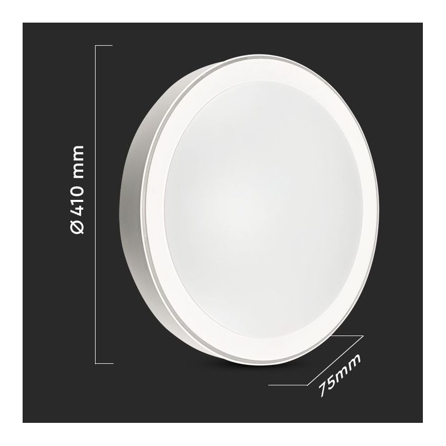 LED loftlampe dæmpbar LED/40W/230V 3000K/4000K/6500K + fjernbetjening