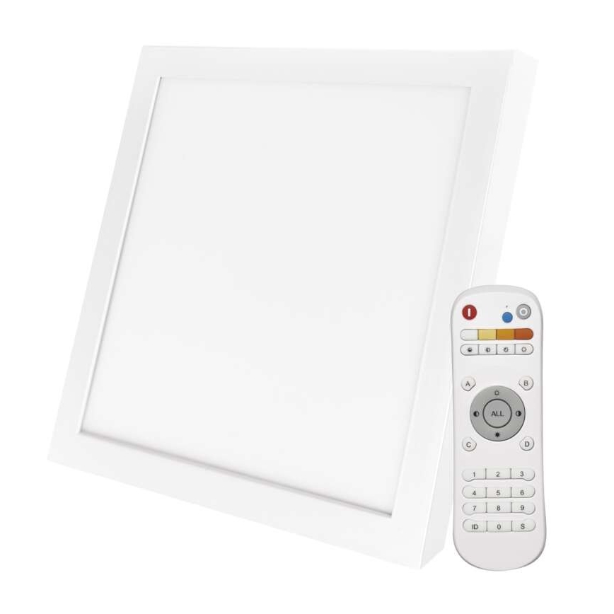 LED loftlampe dæmpbar LED/40W/230V firkantet + fjernbetjening 2700K-6000K
