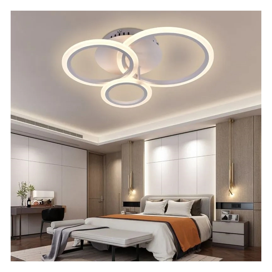LED loftlampe dæmpbar LED/40W/230V 3000-6500K hvid + fjernbetjening