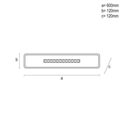 LED loftlampe dæmpbar LED/42W/230V 3000-6500K hvid + fjernbetjening