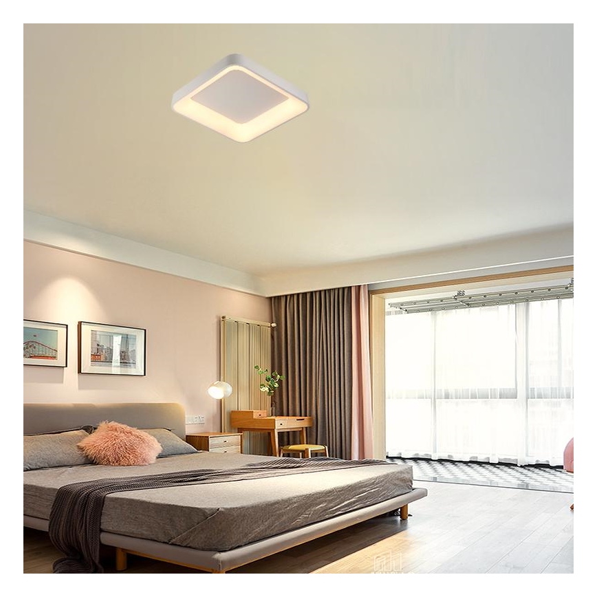LED loftlampe dæmpbar LED/45W/230V 3000-6500K hvid + fjernbetjening
